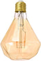 Sylvania LED Vintage Diamond Shaped Light Bulb, 2175K Amber Glow, 1 Pack
