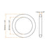 uxcell Silicone O-Rings, 34mm OD 31mm ID 1.5mm Width VMQ Seal Gasket for Compressor Valves Pipe Repair, White, Pack of 10