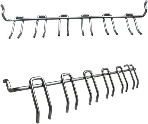 Pegboard Screwdriver Holders Organizer, Stainless Steel Peg Board Tool Utility Hooks for Shop Store, Silver