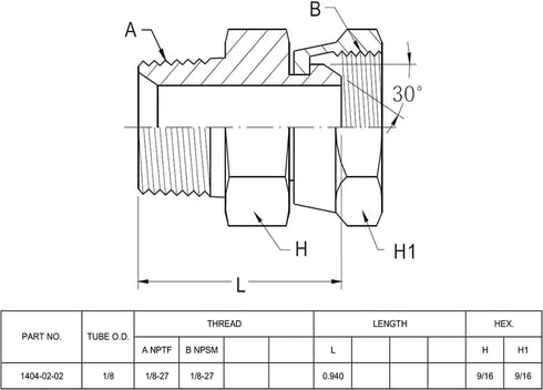 (4-PACK) 1404-02-02 Hydraulic Hose Adapter Fitting 1/8" Male to 1/8" Female Swivel, Carbon Steel Pipe Joints
