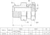 (4-PACK) 1404-02-02 Hydraulic Hose Adapter Fitting 1/8" Male to 1/8" Female Swivel, Carbon Steel Pipe Joints