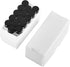 15 PCS 20ML Amber Small Liquid Sample Glass Vials with 24-400 Black Screw Caps for Lab, Essential Oil, Perfume
