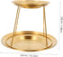Double Layer Stainless Steel Seafood Display Rack Buffet Tray for Sashimi Oysters Fruit Desserts Stylish Space Saving