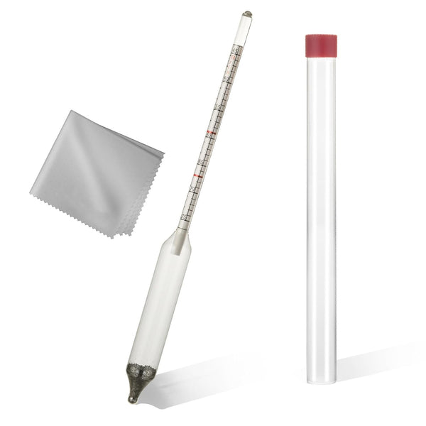 Maple Syrup Hydrometer, Baume and Brix Scale Density Kit for Measuring Sugar and Moisture Content of Boiled Sap