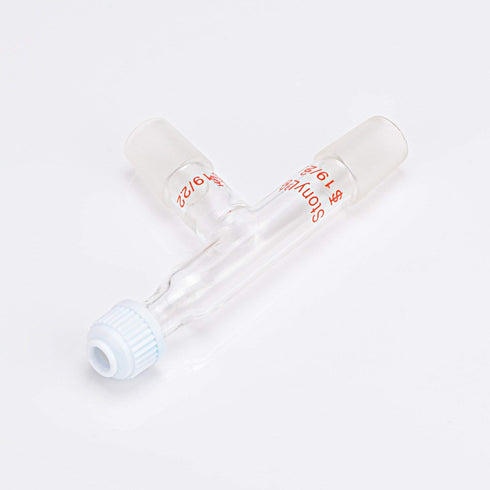 StonyLab 3 Way Distilling Thermometer Adapter with 19/22 Joints and Screw Cap