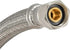 Eastman 16 Inch Flexible Faucet Connector Supply Line, Stainless Steel Braided Hose, 3/8 Inch Compression Connection