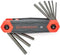 Crescent 9 Piece Folding SAE Hex Dual Material Key Set - CHKFSAE9 , Black by Crescent