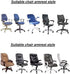Chair Arm Pad Covers, Removable Washable Office Chair Armrest Covers (#Gray)