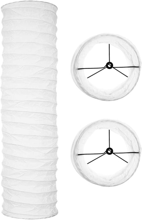 Toyvian 3pcs European Style Paper Floor Lamp Shade Replacement Standing Light Cover