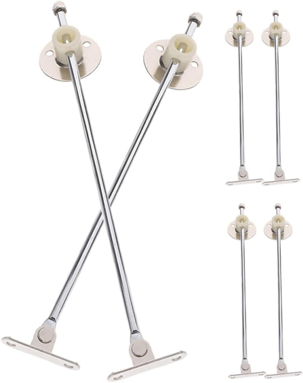 Beavorty 6pcs Sturdy Cupboard Support Hinges Heavy Duty Cabinet Drop Leaf Hinges