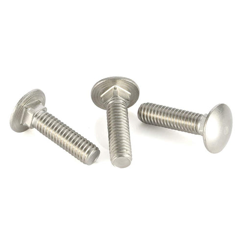 1/4-20 x 1 Carriage Bolts Screws, Stainless Steel 18-8 (304), Round Head, Square Neck, Fully Threaded, 25 PCS