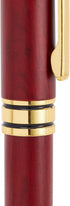 Juvale 2-Pack Luxury Ballpoint Pen Set for Men - Cherry Red Wood Finish, Brown - Smooth 0.7mm Black Ink