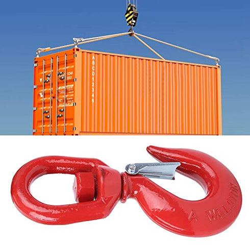 Crane Hook, Swivel Eye Alloy Steel Rigging Lifting Round Hook 5T for Ship Building Industry