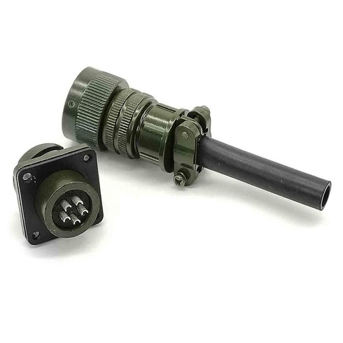 Bayonet Series 5 Pin MS3106A14S-5 Female Plug and MS3102A14S-5 Male Socket Connector