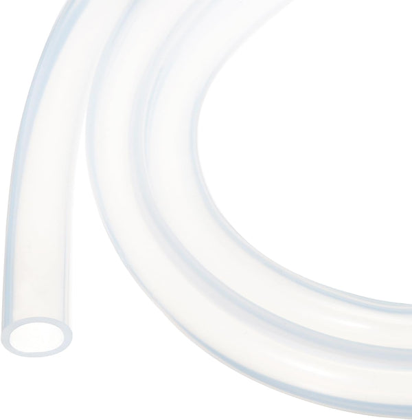 5m(16ft) 12mm(1/2") ID x 16mm(5/8") OD Silicone Tubing, Clear Industrial Plastic Tubing for Pump Siphoning