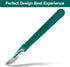 20 PCS Scalpel Blades with #10 Scalpels, Disposable Blades with Protective Cover for Laboratory Cutting