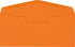 LUXPaper #10 Commercial Flap Business Envelopes | 4 1/8" x 9 1/2" | Mandarin Orange | 80lb. Text | 50 Qty