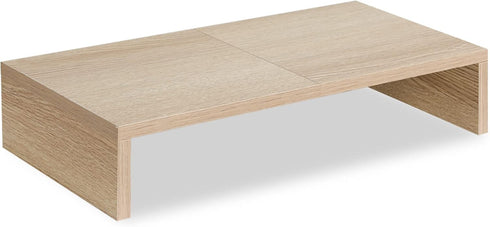 TEAMIX 20 Inch Wood Monitor Stand Riser, Wooden Desktop Stand for PC/TV/Laptop/Printer,