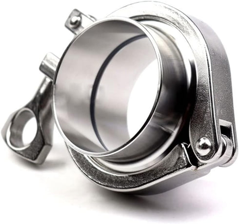 ZGHQHCDRH 304 Set Dairy(57mmx77.5) Stainless Steel Sanitary Tri Clamp Weld Ferrule with Silicon Gasket - Heavy Duty