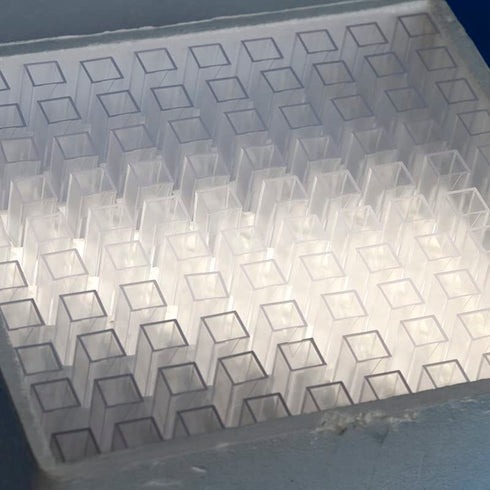 Polystyrene Disposable Cuvette Spectrophotometry Cuvettes for 3.5 ml, Pack of 100