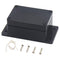 Zulkit Junction Box, ABS Plastic Dustproof Waterproof IP65 Electrical Boxes Project Enclosure, Black 3.94 x 2.68 x 1.97