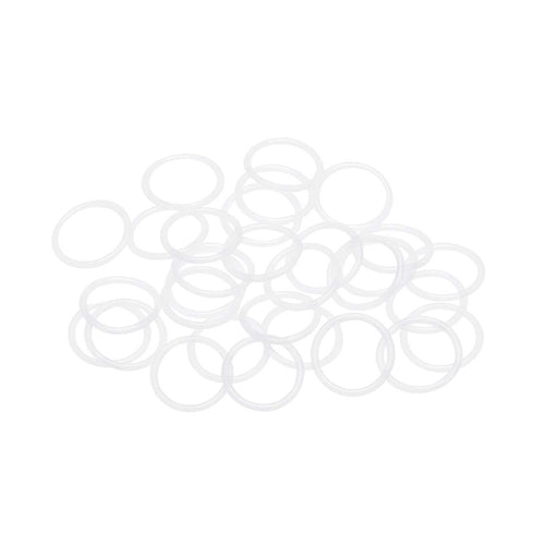 uxcell White Silicone O-Rings, 16mm OD 13mm ID 1.5mm Width VMQ Seal Gasket, Pack of 30 for Pipe Repair