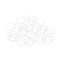 uxcell Silicone O-Rings, 17mm OD 14mm ID 1.5mm Width VMQ Seal Gasket for Compressor Valves, White, Pack of 30