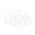 uxcell Silicone O-Rings, 17mm OD 14mm ID 1.5mm Width VMQ Seal Gasket for Compressor Valves, White, Pack of 30