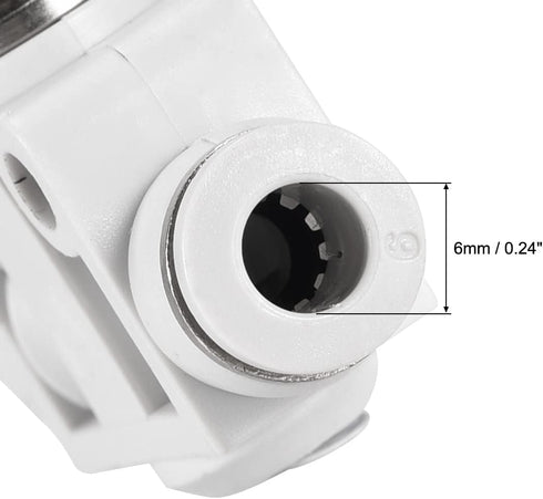 uxcell 4Pcs Air Flow Control Valve, In-line Speed Controller Union Straight, Pneumatic Connector Valve, 6mm Tube OD