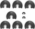 7pcs Semi Circular Oscillating Saw Blades for Cutting Wood, Plastic, Soft Metal, 3-1/2 Inch Oscillating Multitool