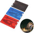 Red Outdoor Survival Multi Tool Card, Barbecue Knife, Camping Tool with LED Light, Magnifier, EDC Gear