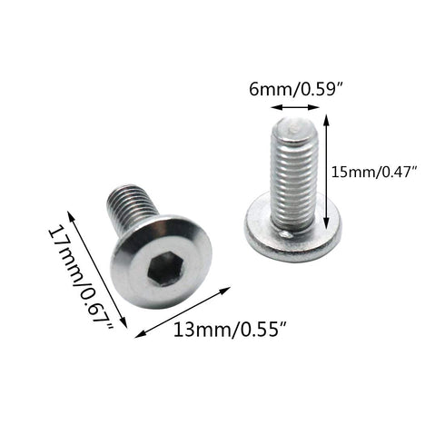 Biaungdo M6x15mm Stainless Steel Flat Head Hex Socket Cap Bolts Screws Fastener, Pack of 30 Countersunk Connector