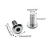 Biaungdo M6x15mm Stainless Steel Flat Head Hex Socket Cap Bolts Screws Fastener, Pack of 30 Countersunk Connector