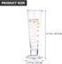 Lab Graduated Measuring Cup, Cup With Spout Wide Mouth Glass Beaker Liquid Dispenser Measuring Cylinder Experiment Tool for Science