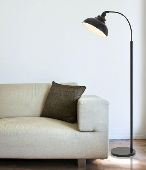 Cal 60W 61.00x23.50x11.00, BO-2964FL-DB Dijon Adjustable Metal Floor lamp with Weight Base and on Off Socket Switch