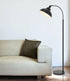 Cal 60W 61.00x23.50x11.00, BO-2964FL-DB Dijon Adjustable Metal Floor lamp with Weight Base and on Off Socket Switch