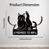 8 WADORN Black Cat Metal Toilet Paper Holder, Remember to Wipe Cat Decorative Metal Toilet Paper Storage for Extra