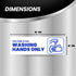 Commercial (6x2 4 Hand Wash Only Sign Sink Label | Foodservice Compliant | Easy Peel & Stick | Kitchen, Restaurant |