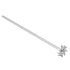MECCANIXITY 304 Stainless Steel Stirring Rod 11.81" Length with 1.57" ID Dispersion Disc for Industrial, Laboratory