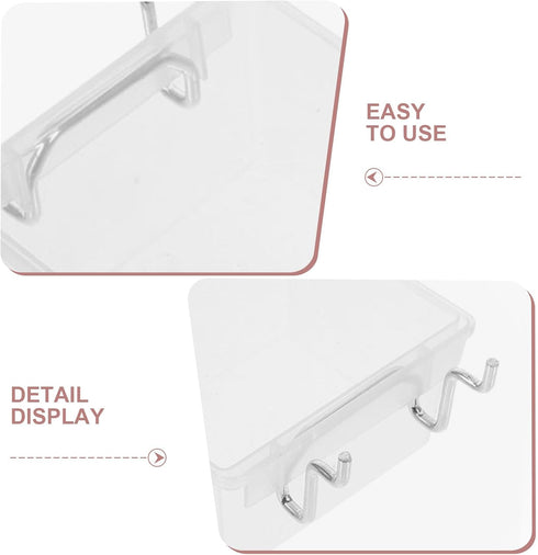 4Pcs Room,3.7x3.2x1.9 Pegboard Baskets: Hanging Pegboard Plastic Bins for Tool Organizer, Workbench Garage Wall Storage