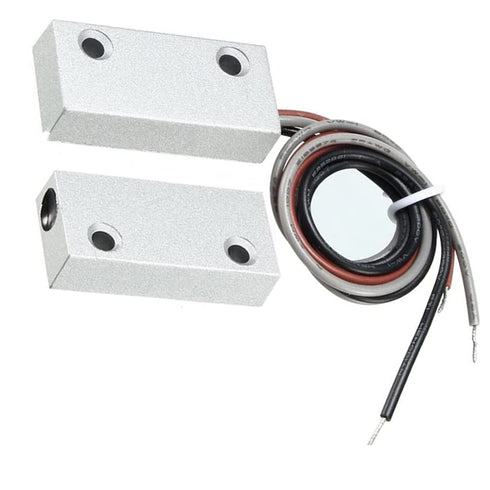 Reed Switch MC-51 NC/NO Wired Surface Mount Door and Window Alarm, Ferromagnetic Contact Sensor for Security