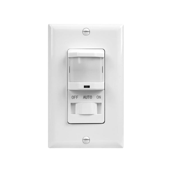 TOPGREENER Occupancy/Vacancy PIR Motion Sensor Light Switch, CDS Sensor with Learning Function,