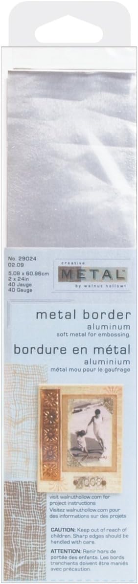 Walnut Hollow Metal Border 2"x24" 40 Gauge: Aluminum