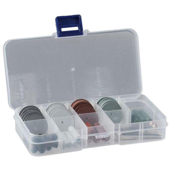 45Pcs Polishing Wheels Kit, Rotary Tool Accessory Set with 40Pcs Silicone Rubber Wheels and 5 Mandrel Shank