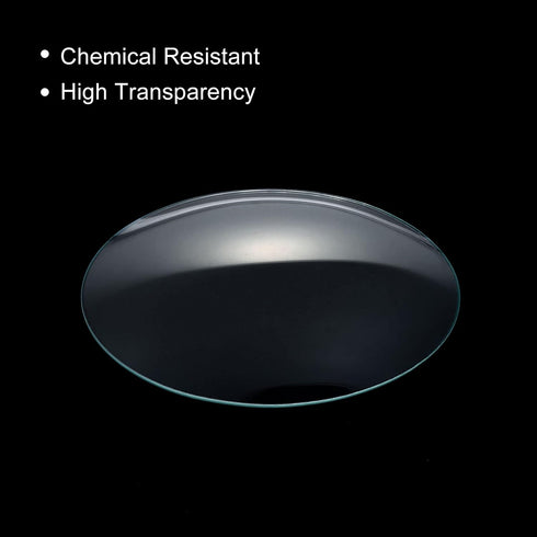 PATIKIL 3 Packs 100 mm Diameter Watch Glass, Beaker Cover with Smooth Edges for Laboratory