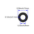 Othmro 50pcs Nitrile Rubber O-Rings, 3.1mm Wire Dia 15mm OD for Oil or Air Sealing, Black