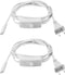 PATIKIL T4 T5 T8 LED Tube Light Power Cord, 2pcs 1.8M/6FT Extension Cable with On Off Switch for LED Lamp