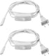 PATIKIL T4 T5 T8 LED Tube Light Power Cord, 2pcs 1.8M/6FT Extension Cable with On Off Switch for LED Lamp