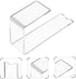 2pcs 7-tier 4mm Closets Acrylic Shoe Display Stands High Heel and Flat Shoe Racks Thick Retail Store Display Brackets