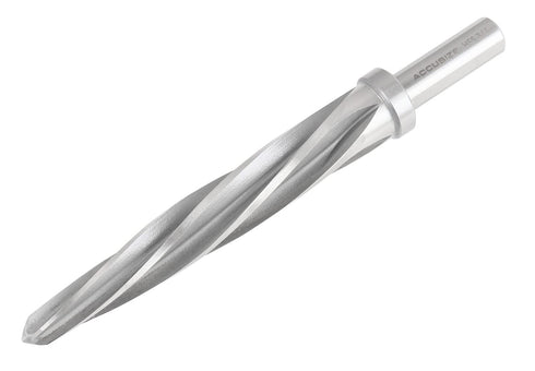 Accusize Industrial Tools HSS Spiral Flute Aligning Reamer, 3/4'' Cutting Diameter, 1/2'' Shank Diameter